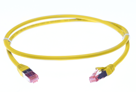 0.25m CAT6A S/Ftp Lszh Ethernet Network Cable | Yellow 004.100.6001