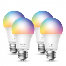 TP-LINK TAPO L530E(4-Pack) SMART WI-FI LED LIGHT BULB, MULTICOLOUR EDISON SCREW E27, 2YR - TAPO-L530E(4-PK)