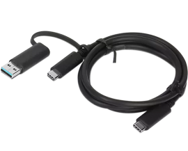 LENOVO HYBRID USB-C CABLE ? WITH USB-A (1M)  4X90U90618