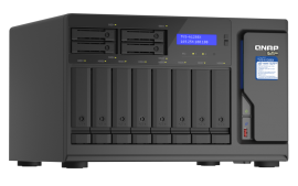 QNAP TVS-h1288X-W1250-16G,12-Bay TurboNAS(8 x 3.5" HDD + 4 x 2.5" SSD),SATA 6G,Intel Xeon W-1250 6 cores/12 threads 3.3 GHz(boost up to 4.7 GHz),16GB DDR4, 3 yr (TVS-h1288X-W1250-16G)