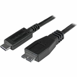 StarTech.com 0.5m USB C To Micro USB Cable - M/M - USB 3.1 Cable (10Gbps) - USB 3.1 Type C To Micro USB Type B Cable - Connect USB Micro-B Devices To Your USB Type-C Host With Reduced Clutter - Charge Or Sync Older Micro USB 3.2 Gen 1 Mobile Devices With