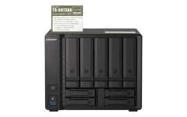 QNAP TS-h973AX-32G,9-bay NAS, AMD Ryzen V1500B 4C 8T 2.2GHz, 32GB DDR4 SODIMM, 5 x 2.5"/3.5" SATA 6Gbps