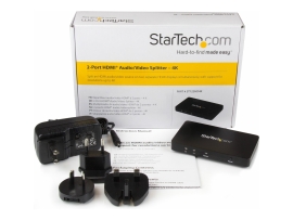 Startech 4K HDMI 2 Port Video Splitter - 1X2 HDMI Splitter - 4K 30HZ 2YR ST122HD4K