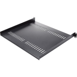 StarTech.com 1U Vented Server Rack Cabinet Shelf - Fixed 16" Deep Cantilever Rackmount Tray For 19" Data/AV/Network Enclosure W/Cage Nuts - Steel - 20.05 Kg Maximum Weight Capacity CABSHELF116V