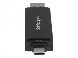 STARTECH.COM SD AND MICRO SD CARD READER, USB-A AND USB-C CONNECTOR, 2YR SDMSDRWU3AC