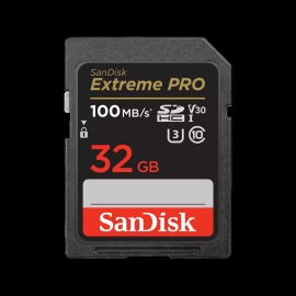 SanDisk Extreme Pro Sdhc, Sdxxo 32GB, U3, C10, V30, Uhs-I, 100MB/s R, 90MB/s W, 4x6, Lifetime Limited SDSDXXO-032G-GN4IN