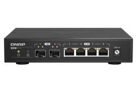 QNAP QSW-2104-2S, 2 ports 10GbE SFP+, 5 ports 2.5GbE RJ45, unmanaged switch, 2 Years WTY - QSW-2104-2S