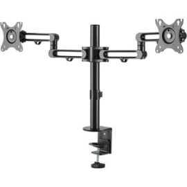 StarTech.com Desk Mount Dual Monitor Arm, Ergonomic Vesa Compatible Mount For Up To 32" (17.6lb/8kg) Displays, Desk/C-Clamp, Articulating - 2 Display(s) Supported - 81.3 Cm (32") Screen Support - 16 Kg Load Capacity - 75 X 75, 100 X 100 - Aluminium - 1 E