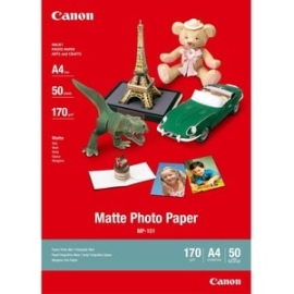 Canon Mp-101 Inkjet Photo Paper - Matte Clear - 93 Brightness - 170 G/m² Grammage - Matte - 50 / Pack MP-101
