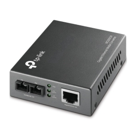 TP-Link MC200CM 1000Mbps RJ45 To 1000Mbps Multi-mode Sc Fiber Converter, Full-duplex, Up To 550m, Switching Power Adapter, Chassis Tl-Mc1400 Rack-moun MC200CM