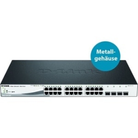 28-Port Gigabit WebSmart PoE Switch With 24 RJ45 And 4 Sfp Ports. PoE Budget 193W. DGS-1210-28MP