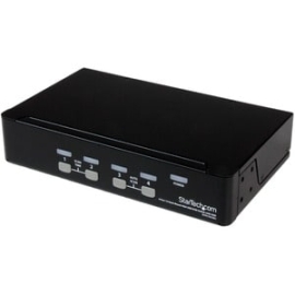 StarTech.com SV431DUSBU Kvm Switchbox - Taa Compliant - 4 Computer(s) - 1 Local User(s) - 1920 X 1440 - 2 X USB - 1 X VGA - 1U - Rack-mountable, Desktop SV431DUSBU