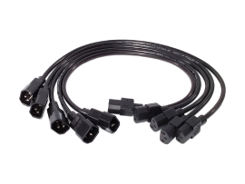 APC (AP9890) Pwr Cord Kit, 10A100-230V, 2', (5x) C13 To C14 , AP9890