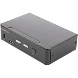 StarTech.com Kvm Switchbox - Taa Compliant - 2 Computer(s) - 1 Local User(s) - 3840 X 2160 - 9 X USB - 3 X Hdmi - 1U - Desktop SV231HU34K6