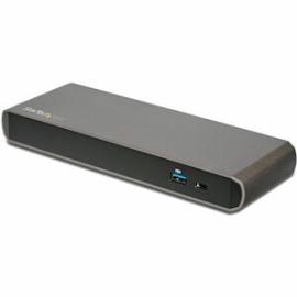 StarTech.com Thunderbolt 3 Dock - Dual Monitor 4K 60Hz TB3 Laptop Docking Station With DisplayPort - 85W Power Delivery - 3x USB 3.0, GbE - Replaced By TB3CDK2DH - Certified Thunderbolt 3 Docking Station With Dual Monitor 4K 60Hz DisplayPort + TB3 (USB-C