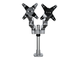 Startech.Com Dual Monitor Desk Mount <30", <8KG, Full Motion, Vesa, H/Adj, Silver, 10YR ARMDUALPS