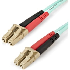 StarTech.com 5m (16.4ft) Lc/Upc To Lc/Upc OM4 Multimode Fiber Optic Cable, 50/125µm, 100G, Low Insertion Loss, Lszh Fiber Jumper Cord - 5m (16.4ft) OM4 Multimode Lc/Lc-Upc Fiber Cable; 1/10/40/100 Gbps Full Duplex; 50/125µm Core W/ Aramid Sheath; Bandw