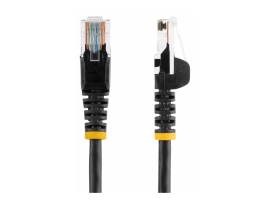 Startech.Com 3M Black Cat5E/ Cat 5 Snagless Patch Cable 3M, Ltw 45PAT3MBK