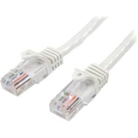 StarTech.com 10m White Cat5e Patch Cable With Snagless RJ45 Connectors - Long Ethernet Cable - 10 M Cat 5e Utp Cable - Make Fast Ethernet Connections With PoE Support - 10m Cat5e Patch Cable / Cat 5 Ethernet Cord / Cat5e Network Cable / Cat5e Utp Cable /