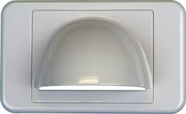 4cabling Bullnose Wall Plates White BNWP01