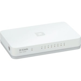 D-Link Dgs-1008A 8 Ports Ethernet Switch - 10/100/1000Base-T - 2 Layer Supported - Desktop DGS-1008A