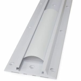 34" Wall Track With Cable Management Channel Covers (White) 31-018-216