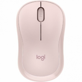 Logitech Silent M240 Mouse - Bluetooth - Optical - 3 Button(s) - 1 Programmable Button(s) - Rose - Wireless - 4000 dpi - Scroll Wheel - Small/Medium Hand/Palm Size - Symmetrical 910-007124