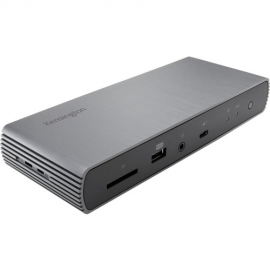 Kensington SD5750T Thunderbolt 4 Docking Station for Notebook/Tablet PC - Memory Card Reader - SD - 90 W - 2 Displays Supported - 8K, 4K - 7680 x 4320, 3840 x 2160 - 4 x USB Ports - 1 x USB 2.0 - 4 x USB Type-A Ports - USB Type-A - 1 x RJ-45 Ports - N K37