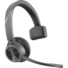 Poly Voyager 4300 UC 4310 UC Wired/Wireless Over-the-head Mono Headset - Monaural - Ear-cup - 5000 cm - Bluetooth - 20 Hz to 20 kHz - 150 cm Cable - Noise Cancelling Microphone - USB Type A 218470-01