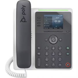 Poly Edge E100 IP Phone - Corded - Corded - NFC - Desktop, Wall Mountable - TAA Compliant - VoIP - 2 x Network (RJ-45) - PoE Ports 2200-86980-025