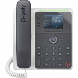 Poly Edge E220 IP Phone - Corded - Corded - Bluetooth, NFC - Desktop, Wall Mountable - VoIP - 2 x Network (RJ-45) - PoE Ports 2200-86990-025