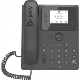 Poly CCX 350 IP Phone - Corded - Corded - Desktop, Wall Mountable - VoIP - 2 x Network (RJ-45) - PoE Ports 2200-49690-019