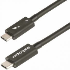 StarTech.com 1.6ft/50cm Thunderbolt 4 Cable, 40Gbps, 100W PD, 4K/8K Video, Intel-Certified, Compatible w/Thunderbolt 3/USB 3.2/DisplayPort - 1.6ft (50cm) Thunderbolt 4 cable supports 40 Gbps 8K 60Hz and 100W Charging; Compatible w/ USB4/USB-C and Thun TBL
