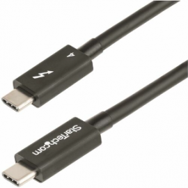 StarTech.com 3ft (1m) Thunderbolt 4 Cable, 40Gbps, 100W PD, 4K/8K Video, Intel-Certified, Compatible w/Thunderbolt 3/USB 3.2/DisplayPort - 3.3ft (1m) Thunderbolt 4 cable supports 40 Gbps 8K 60Hz and 100W Charging; Compatible w/ USB4/USB-C and Thunderb TBL