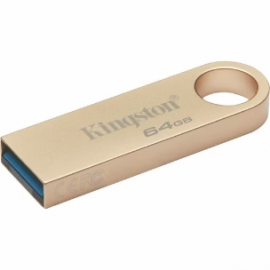 Kingston DataTraveler SE9 G3 64 GB USB 3.1 (Gen 1) Type A Flash Drive - Gold - 220 MB/s Read Speed - 100 MB/s Write Speed DTSE9G3/64GB