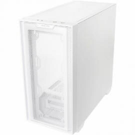 ASUS A21 White Micro ATX Case, Tempered Glass Side Window, No PSU, 2x USB 3.2, HD Audio, Mesh Front Panel A21 ASUS CASE/WHT