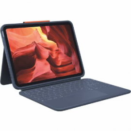 Logitech Rugged Combo 4 Touch Rugged Keyboard/Cover Case Apple, Logitech Tablet, Apple Pencil, Stylus - Spill Resistant, Drop Resistant, Fray Resistant, Stain Resistant - 20 mm Height x 195 mm Width x 256 mm Depth 920-011213