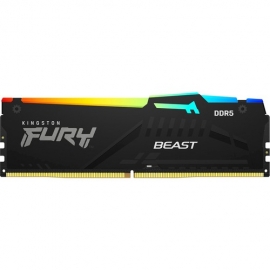 Kingston FURY Beast RAM Module for Desktop PC, Motherboard - 64 GB (2 x 32GB) - DDR5-5600/PC5-44800 DDR5 SDRAM - 5600 MHz Dual-rank Memory - CL40 - 1.25 V - Non-ECC - Unbuffered - 288-pin - DIMM KF556C40BBAK2-64