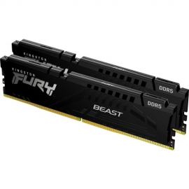 Kingston FURY Beast RAM Module for Motherboard - 16 GB (2 x 8GB) - DDR5-6000/PC5-48000 DDR5 SDRAM - 6000 MHz Single-rank Memory - CL40 - 1.35 V - Retail - Unbuffered - 288-pin - DIMM KF560C40BBK2-16