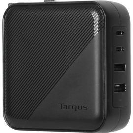 Targus APA109GL AC Adapter - Universal Adapter - USB - USB Type-C - For Notebook, Tablet PC, Smartphone - 120 V AC, 230 V AC Input - Black APA109GL