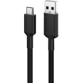 Alogic Elements Pro 1 m USB/USB-C Data Transfer Cable for Wall Charger, Computer, Smartphone, Tablet, Notebook, Peripheral Device, Chromebook - 1 - First End: 1 x USB 2.0 Type A - Male - Second End: 1 x USB Type C - Male - 480 Mbit/s - Black ELPCA201-BK