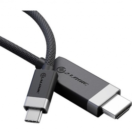 Alogic Fusion 1 m HDMI/USB-C AV/Data Transfer Cable for PC, Notebook, TV, Monitor, Projector, Multimedia Device, Audio/Video Device - 1 - First End: 1 x USB Type C - Male - Second End: 1 x HDMI 2.0 Digital Audio/Video - Male - 18 Gbit/s - Supports up  FUC