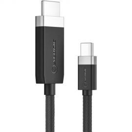 Alogic Fusion 2 m HDMI/USB-C A/V Cable for Notebook, PC, TV, Monitor, Projector, Audio/Video Device - 1 - First End: 1 x HDMI 2.0 Digital Audio/Video - Male - Second End: 1 x USB Type C - Male - 18 Gbit/s - Supports up to3840 x 2160 - Space Gray FUCHD2-SG