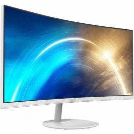 MSI Professional PRO MP341CQ 34" Class UWQHD Curved Screen LCD Monitor - White - 21:9 - Vertical Alignment (VA) - 3440 x 1440 - 1.07 Billion Colours - FreeSync - 1 ms MPRT - HDMI - DisplayPort - 3Y Warranty PRO MP341CQW