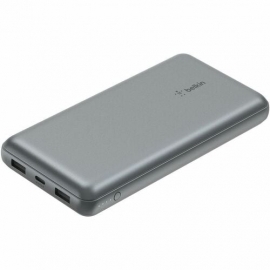 Belkin BoostCharge Power Bank - Space Gray - 20000 mAh - 3 A - 2 x USB - Space Gray BPB012BTGY