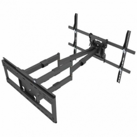 Atdec AD-WM-9080 full motion wall mount for large/heavy displays. 90kg load. Arm extension 980mm mounted display +/-90 pan +5 to -10 up/down tilt +/-5 rotation. Steel. Black. 10 year warranty. AD-WM-9080