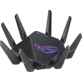 Asus ROG Rapture GT-AX11000 Pro Wi-Fi 6 IEEE 802.11ax Ethernet Wireless Router - Dual Band - 2.40 GHz ISM Band - 5 GHz UNII Band - 8 x Antenna(8 x External) - 1.34 GB/s Wireless Speed - 4 x Network Port - 2 x Broadband Port - USB - 10 Gigabit Ethernet GT-