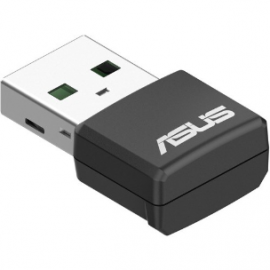 Asus USB-AX55 Nano IEEE 802.11ax Dual Band Wi-Fi Adapter for Computer/Notebook - USB 2.0 Type A - 1.76 Gbit/s - 2.40 GHz ISM - 5 GHz UNII - External USB-AX55 NANO