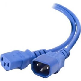 ALOGIC 0.5M IEC C13 TO IEC C14 COMPUTER POWER EXTENSION CORD MALE TO FEMALE BLUE MF-C13C14-0.5-BLU