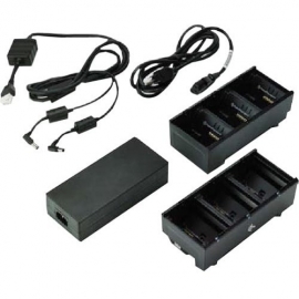 Zebra TWO 3 SLOT BATTERY CHARGERS (CHARGES 6 BATTERIES) WITH POWER SUPPLY AND Y CABLE ZQ600 QLN OR ZQ500. AUSTRALIA POWER CORD INCLUDED SAC-MPP-6BCHAU1-01